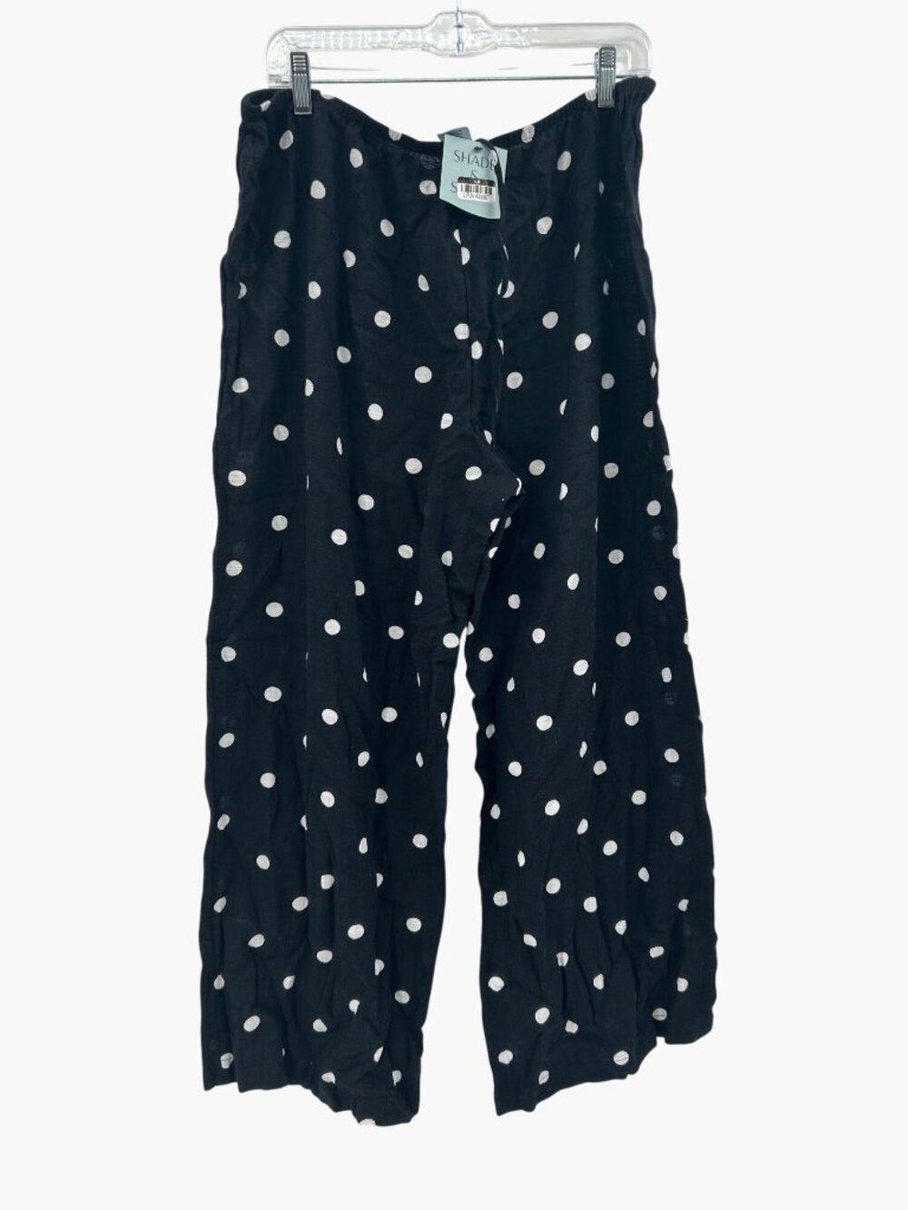 NEW Shade & Shore Polka Dot Swim Cover Up Pants - Black/White - Picture 5 of 10